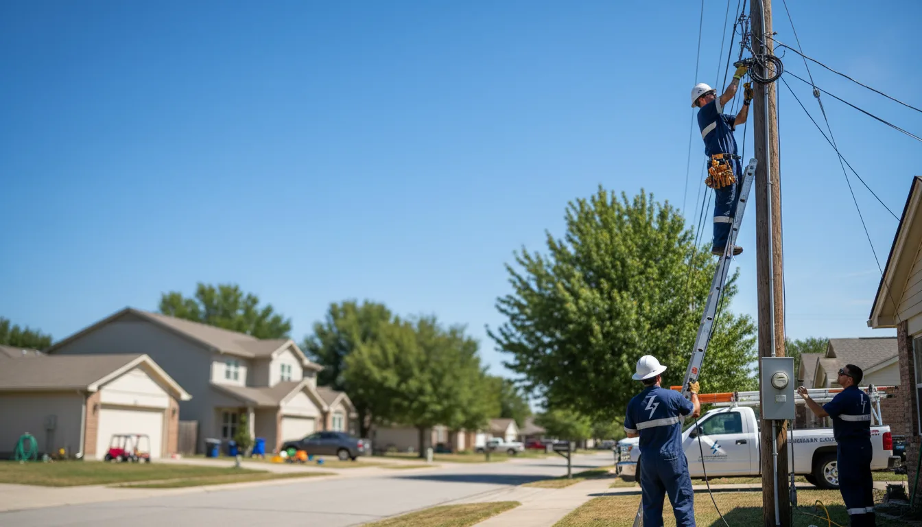 Residential electrician providing installation services in Cuba, KS